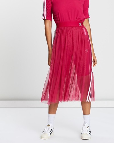 T-shirt donna Adidas Originals 3 righe nuova con etichette XS Pride rosa - Foto 6 di 6