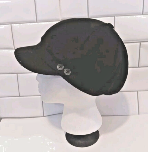 Gorra negra de newsboy para mujer sin marca ajustada talla única - Imagen 4 de 7