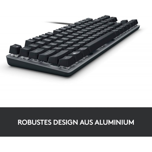 Logitech K835 TKL, Tastatur ,grau/schwarz, GX Red Switches, kabelgebunden,QWERTZ - Bild 4 von 8