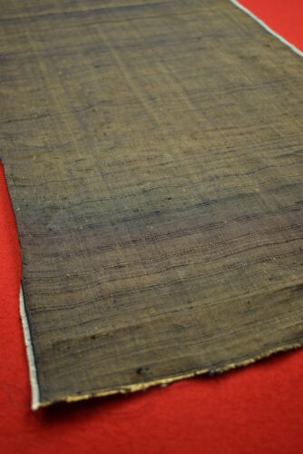 Japanischer Stoff Vintage Kimono Seide Antik Boro Kusakizome gewebt 53,9"/WC88/60 - Bild 3 von 8