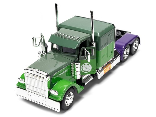 1992 PETERBILT 379 TRUCK TWO-TONE GREEN "THE HULK" DIECAST MODEL BY JADA 35179 - 第 2/10 張圖片