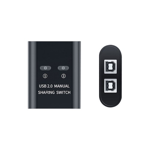 USB 2.0 Manual Sharing Switch 2 in 1 out USB Printer Sharing Converter Switcher - Picture 3 of 18