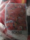 Disney Pixar Cars Lightning McQueen travel Throw Blanket 40" x 50" new