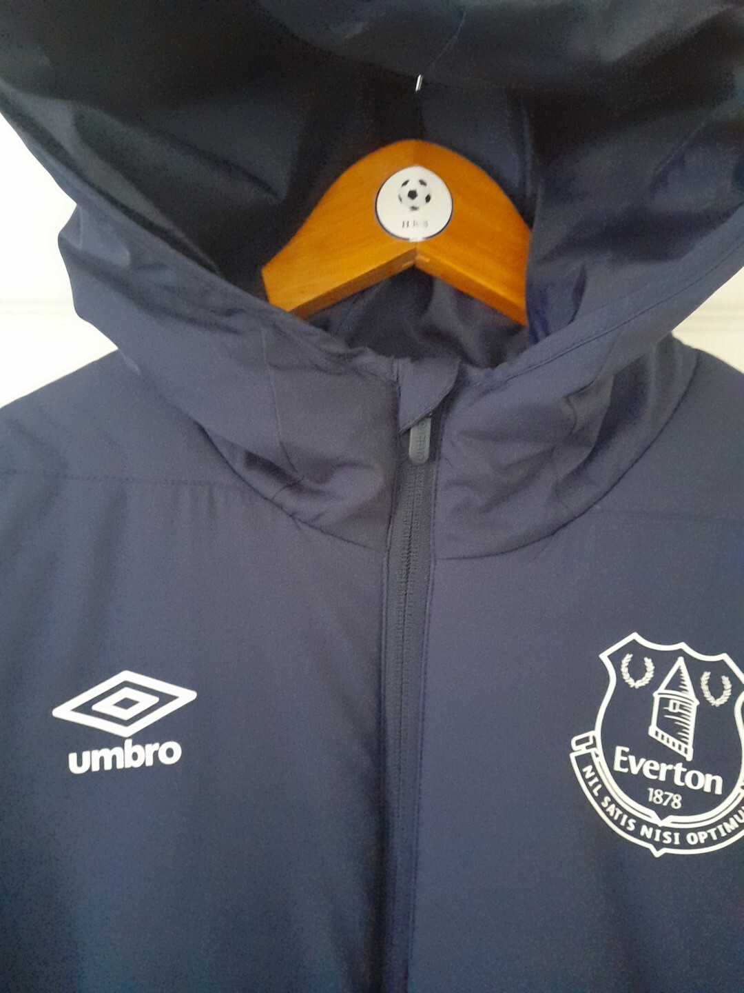 EVERTON FC OFFICIAL UMBRO MANAGERS/COACHES/SUBS BENCH JACKET VGC (L