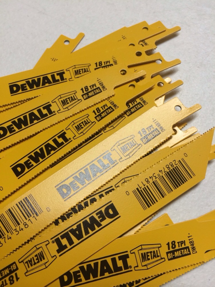 DEWALT DW4811 25 pcs. 6 INCH 18 TPI BI METAL USA RECIPROCATING SAW BLADE eBay
