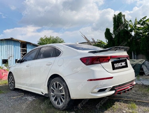 Gloss Black Rear Tail Trunk Lip Spoiler Wing R Style For 2019 -2021 Kia Forte K3 - Picture 9 of 15