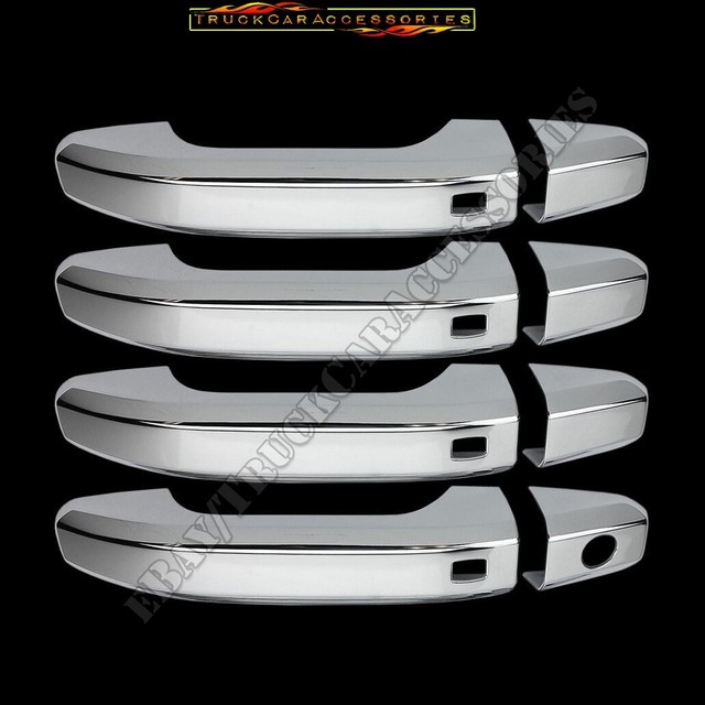 FOR 20192020 Cadillac Escalade CHROME 4 DOOR HANDLE COVER W/SMART Key