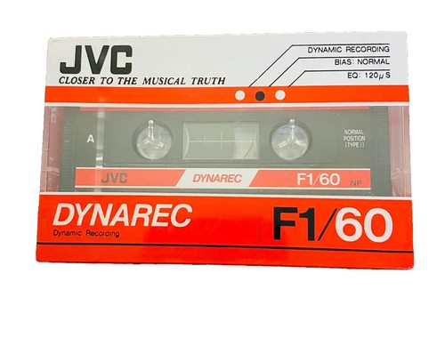 JVC DYNAREC F1 60 Blank Audio Cassette Tape Single