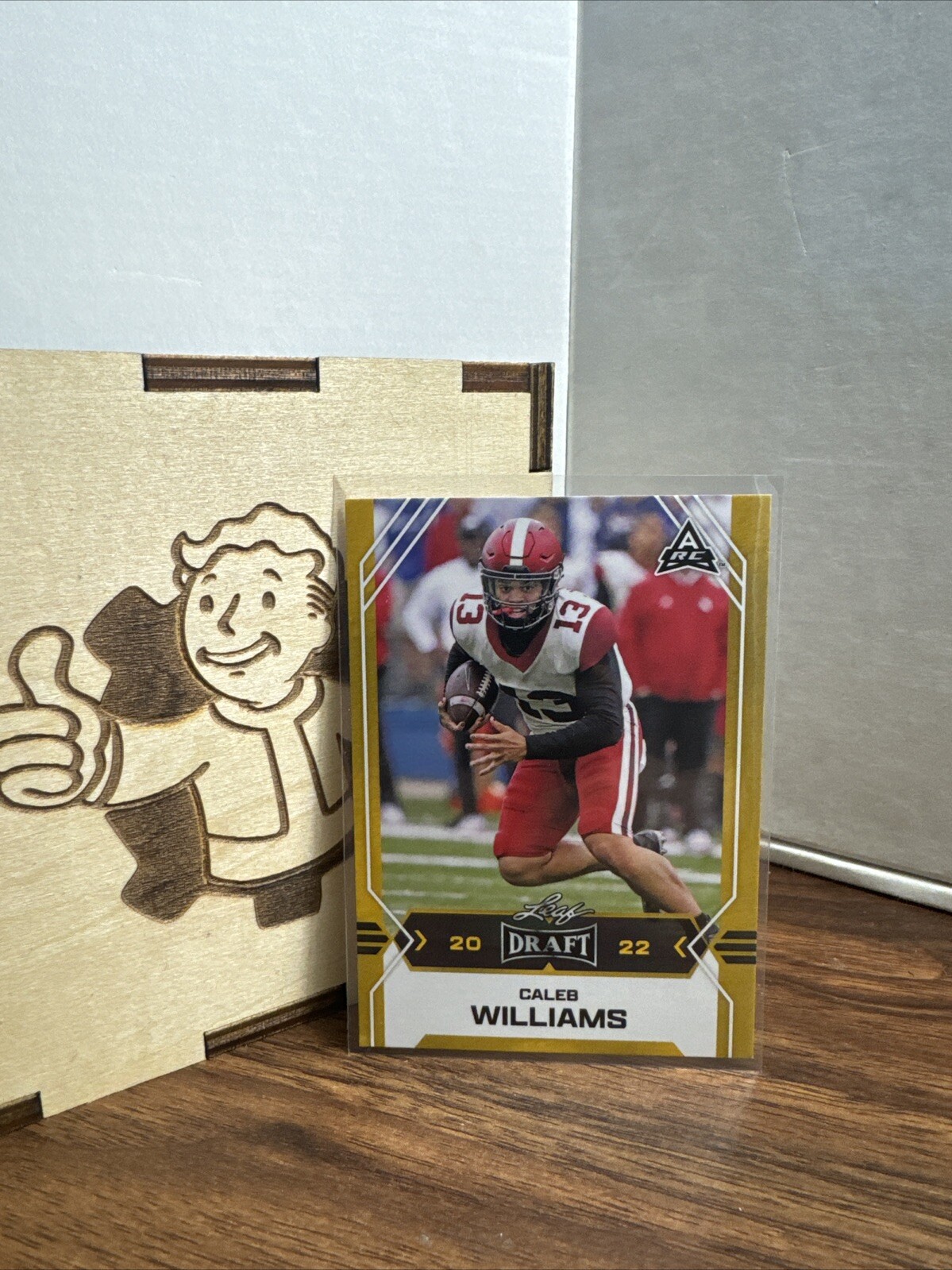 2022 Leaf Draft - Gold #05 Caleb Williams (RC)