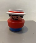Vintage 1993 Fisher-Price Little People Chunky Carnival Man Boy For Fun Park