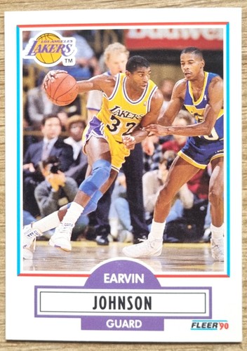 1990-91 NBA Fleer #93 Earvin Magic Johnson - Lakers
