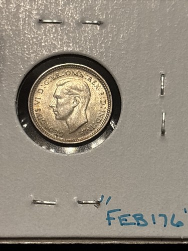 Moneda Mundial Australia 1942 3 Peniques Plata Tres Peniques “feb176” - Imagen 22 de 24