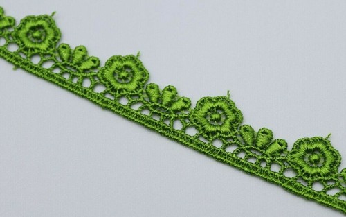 2 M 20 MM Wide Daisy Flower Edge Sewing Embellishment Craft Lace Trim Guipure - Picture 56 of 86