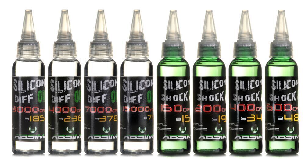 Absima Silikon Stoßdämpferöl Öl 100-10000000 cps 60ml Dämpferöl (10,82 EUR/100