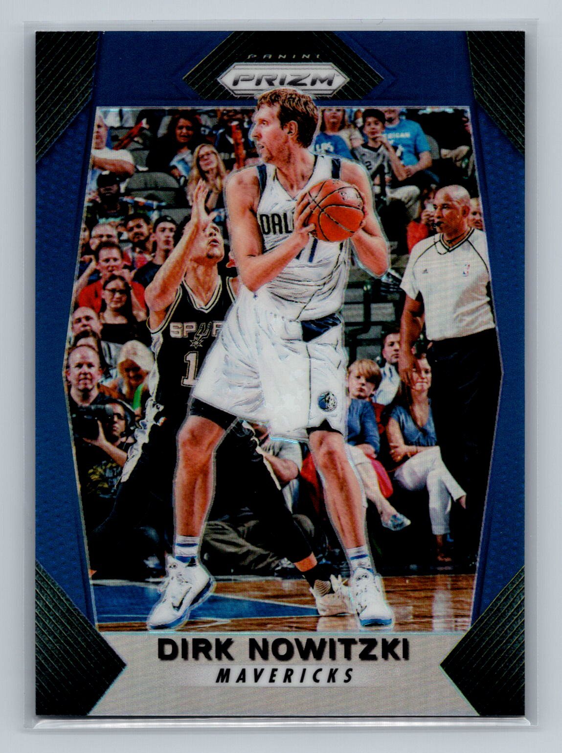 2017-18 Panini Prizm #91 Dirk Nowitzki Prizms Blue #/199