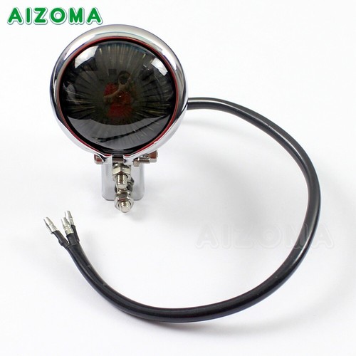 Luz trasera trasera LED cromada para motocicleta para Harley Cafe Racer - Imagen 10 de 12