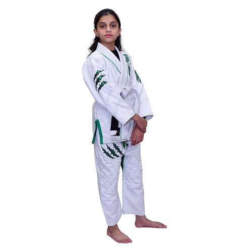 RightPunch Kids BJJ Gi Set - 400 GSM Cotton, Jiu Jitsu Kimono Belt Included New - Picture 5 of 34