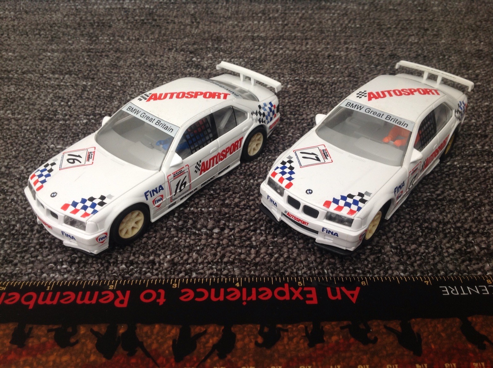 Scalextric Hornby Pair of BMW 318i Autosport & C0571 Scalextric Hornby Pair of BMW 318i Autosport & C0571
