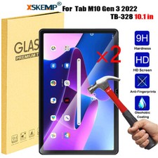 2 Pcs Lenovo Tab M10 Gen 3 2022 TB-328 10.1 9H Tempered Glass Screen Protector