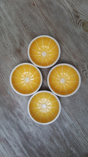 Vintage Ceramic  Yellow Lemon Dessert Ice Cream Snack Fruit Bowls - 4 - Bild 2 von 6