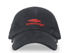 NEW WITH TAGS AUTHENTIC Balenciaga B logo-print cap - Black SIZE MEDIUM