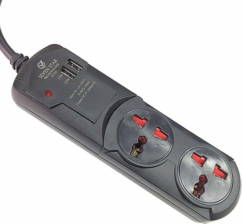 SevenStar SS505 Universal Surge Protector USB Ports 2A Charging Outlet 110-220V - Picture 3 of 4