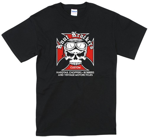 Biker T Shirt Harley Hog Norton Triumph Indian Chopper Bobber BSA KnutKracke Jap - 第 5/16 張圖片