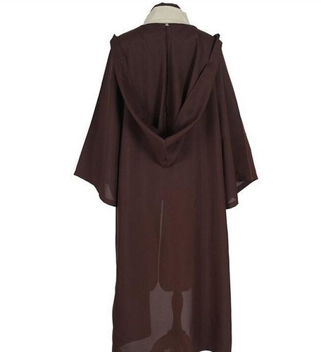 Star Wars Obi Wan Kenobi Jedi Knight Master Cosplay Cloak Suit Halloween Costume - Picture 9 of 10