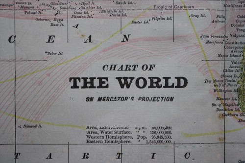 The World Polar Regions Vintage Original 1897 Cram's World Atlas Map Lot - Picture 5 of 8