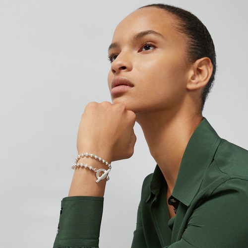 Collar gargantilla GUCCI Boule cadena palanca en plata de ley - Imagen 4 de 4