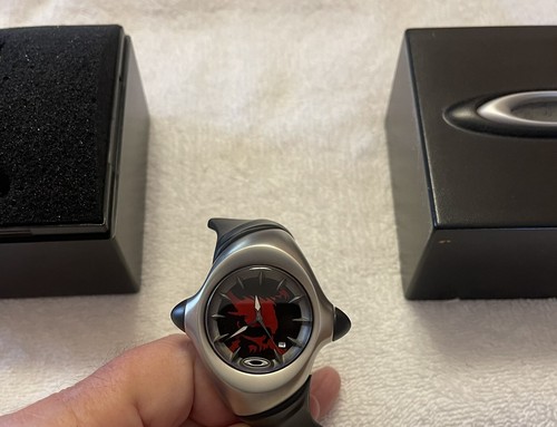 OAKLEY CRUSH RED SKULLFACE WATCH VERY RARE | eBay