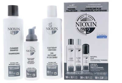 NIOXIN HAIR SYSTEM KITS-10 oz each SHAMPOO/CONDITIONER & 3.38oz TREATMENT *NEW