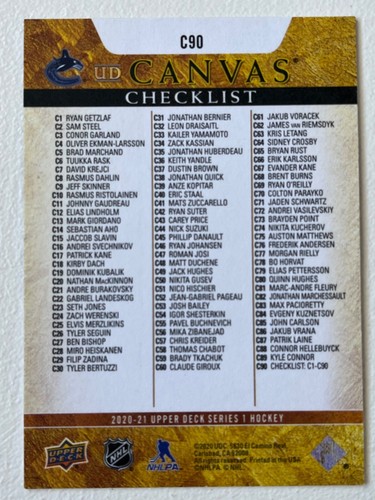 2020-21 Upper Deck UD Canvas Series 1 Hockey Card Pack From List !! - Picture 48 of 60