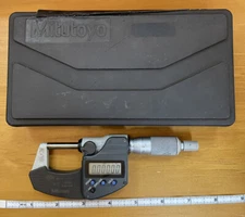 Mitutoyo 293-344 Digimatic Micrometer, 0-1"/0-25mm Range .00005"/0.001mm