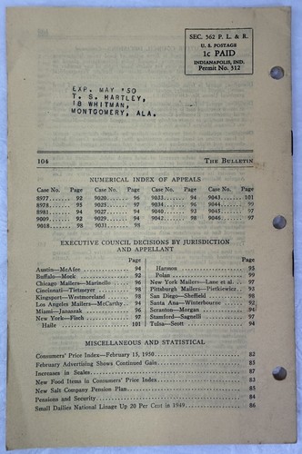 VTG International Typographical Union “The Bulletin” 1949-1950 (9 Bulletins)  - Picture 7 of 19