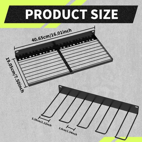 Power Tool Storage Rack Wall Mounted Power Tool Organizer Holder Metal DEE