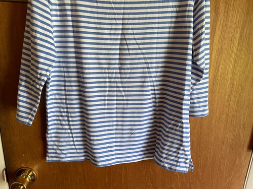 Elle Knit Top, 3/4 Sleeve, Large, Polka Dot & Stripe - Picture 8 of 8