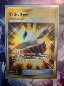 Pokemon - Choice Band - 162/147 - Secret Rare - Sun & Moon Burning Shadows - NM