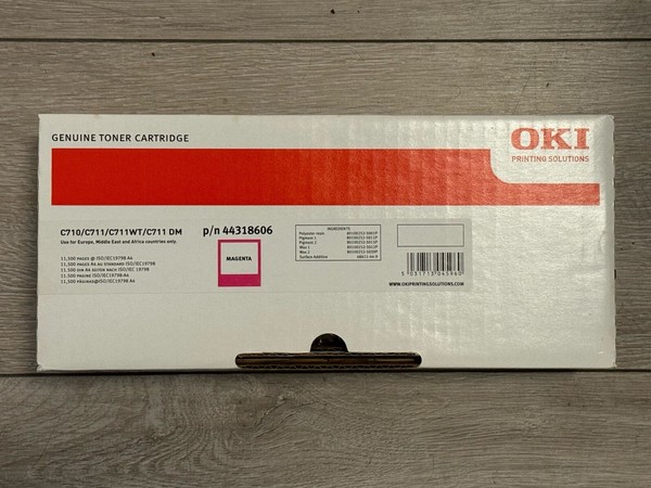 OKI Original Toner Magenta 44318606 C710 C711 WT DM 11.500 Seiten Mit Rechnung-image