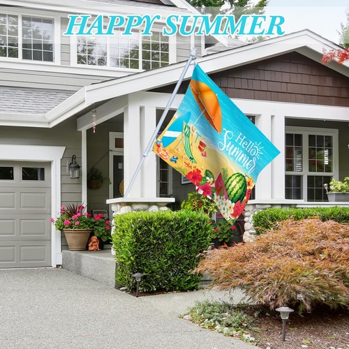 12 Pcs Seasonal Garden Flag 3 x 5 ft Yard Flags for Outside Double Sided Holi... - Picture 4 of 7