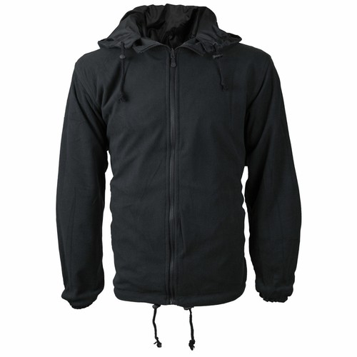 Men's Water Resistant Polar Fleece Lined Hooded Windbreaker Rain Jacket - Picture 4 of 33