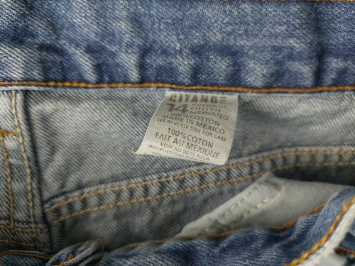 Vintage Gitano Blue Denim Jeans Women's Size 14 - Picture 4 of 4