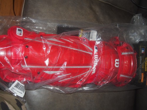 Wilson MLB Leg Guards Hinge FX 13" Model WTA 3510 Baseball Gold Series New Red - 第 11/15 張圖片