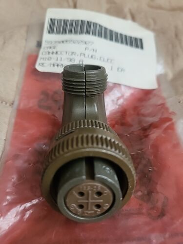 Cannon MS3108B14S-2S, 4- Pin Female Right Angle Plug Connector, NOS. - Picture 2 of 2