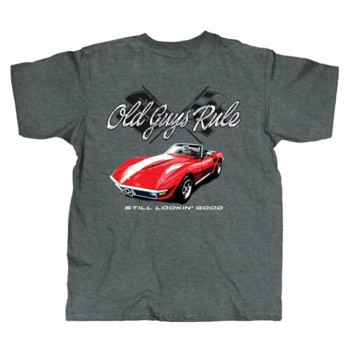 OLD GUYS RULE t shirt red corvette OG2170-GM - Picture 4 of 5