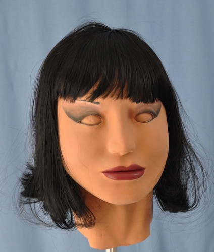 Damenmaske Yuki SPT Latexmasken! Mit Perücke Made in America - Bild 3 von 4