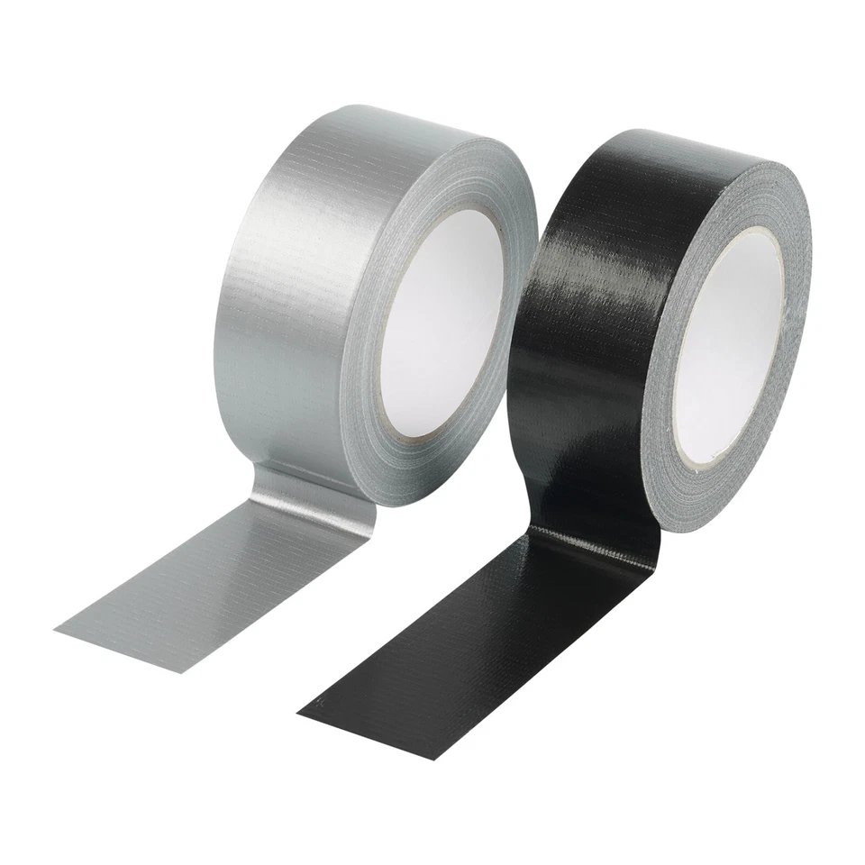 Gewebeband 50m silber oder schwarz Panzertape Panzerband Klebeband Paketband