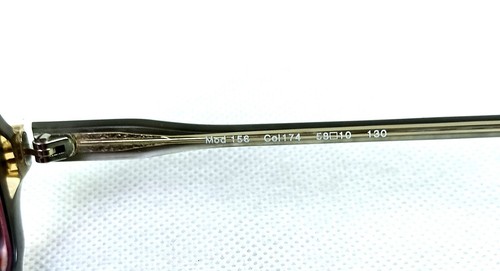 OCCHIALI DA SOLE HIP-HOP CAZAL VIOLA GERMANIA VINTAGE MOD. 156 58-10 W/T CUSTODIA ORIGINALE - Foto 9 di 14