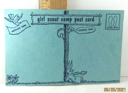 35 POSTCARDS 1951-73 Girl Scouts CAMP Crafts NEW & EUC Collector CHOOSE ONE GIFT - Picture 18 of 78