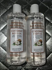 Dr's Formula Moisturizing Bath & Body Oil & Coconut Body Oil Lot Of 2